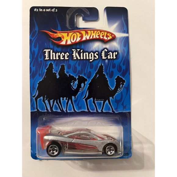 2007 Hot Wheels Exclusive Three Kings Car 2/2 HW PROTOTYPE 12 Silver w/Chrome5Sp - Picture 1 of 4